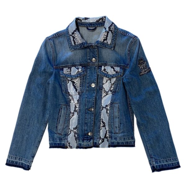 Jeans Jacket with cristal details