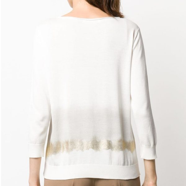 Ombré-effect relaxed-fit jumper