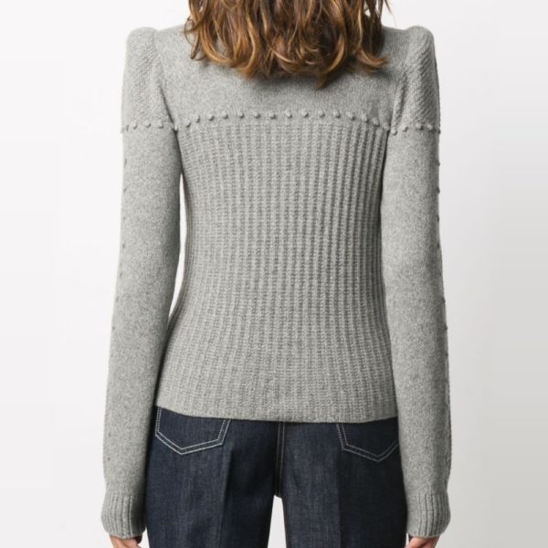 Round neck cashmere sweater